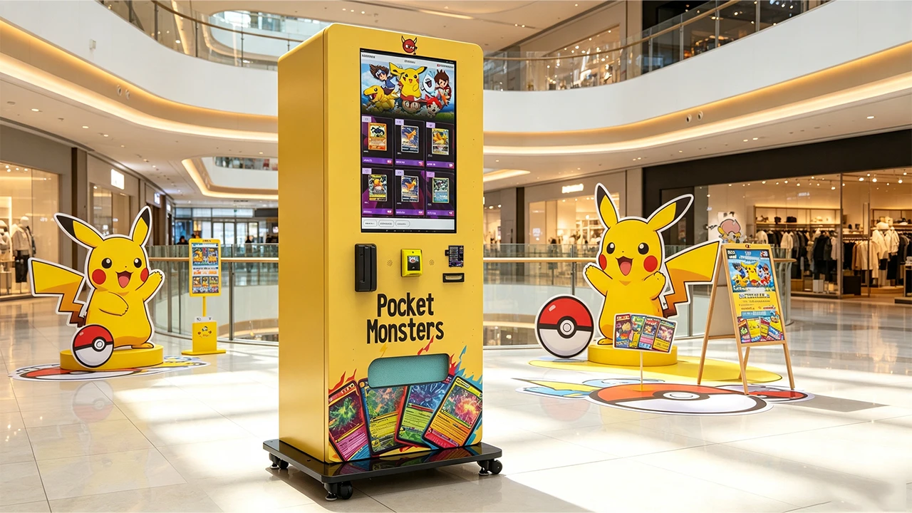 Trading Card Vending Machines for Shopping Malls Solution